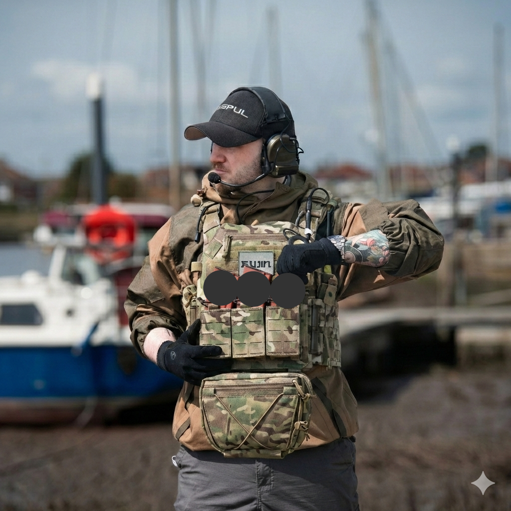 Fujin Shinto NADAI Gen2 plate carrier in MTP camo, product photo