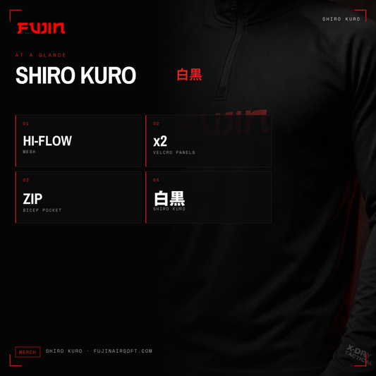Fujin Tactical Operator Mesh – Shiro / Kuro Edition