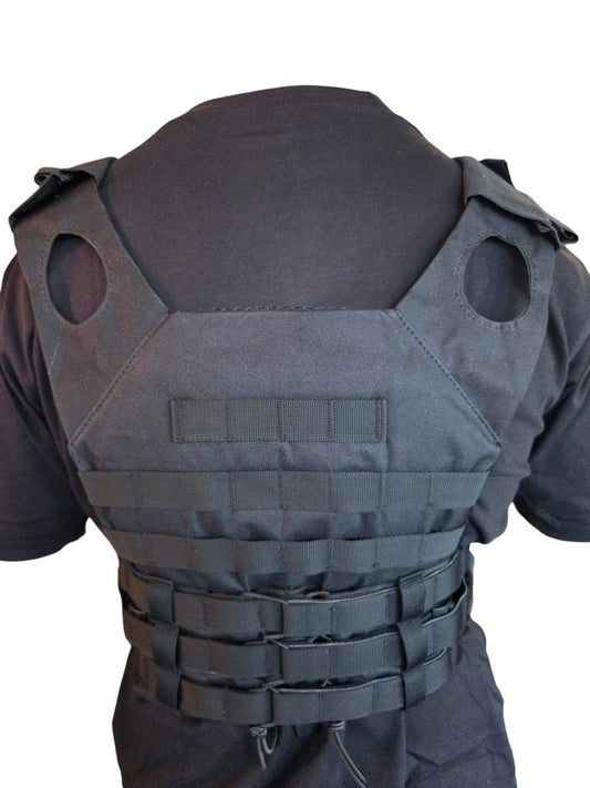 Black Chest Rig Plate Carrier Vest