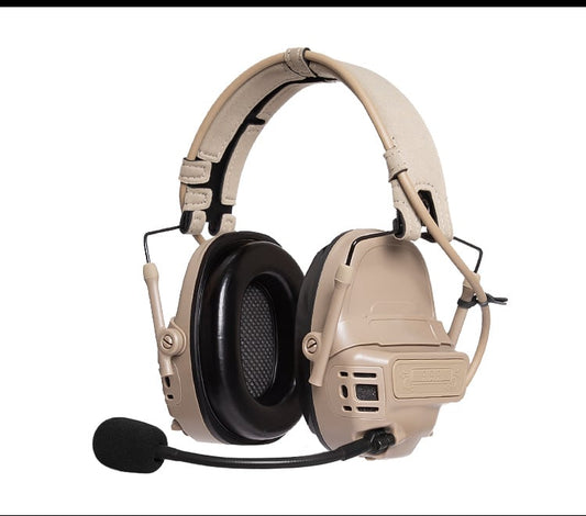 FMA-FCS Falcon Ears Tactical Communication Headset STD (Black / Tan)