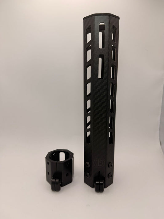 50MM WIDE FORGED CARBON FIBRE / 3K HANDGUARD 7" AND 10"WOLVERINE MTW / HERETIC / AEG AND GBBR
