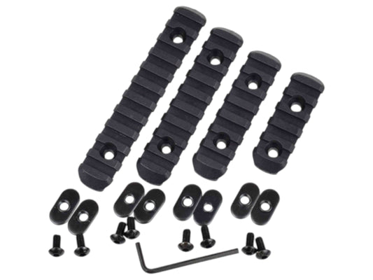 Rebel Precision M-LOK Picatinny Rail Section — 4 Pack, Black