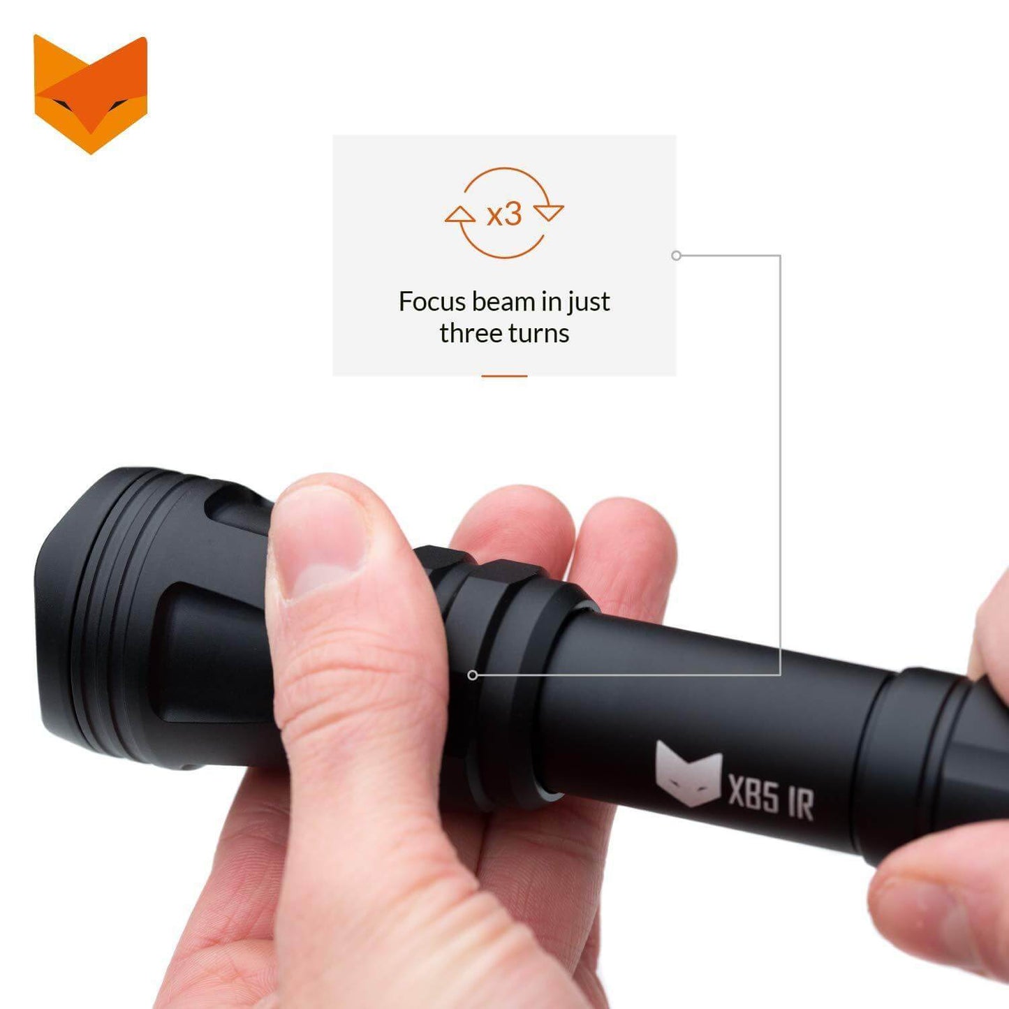 Refurbished Nightfox XB5 940nm Low Glow Infrared Flashlight