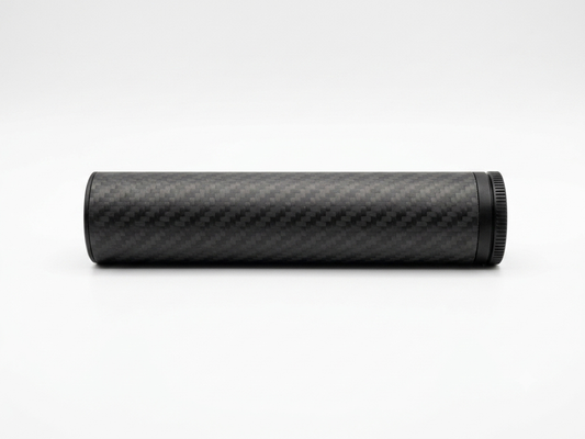 Strike carbon 38mm 6” long Airsoft suppressor