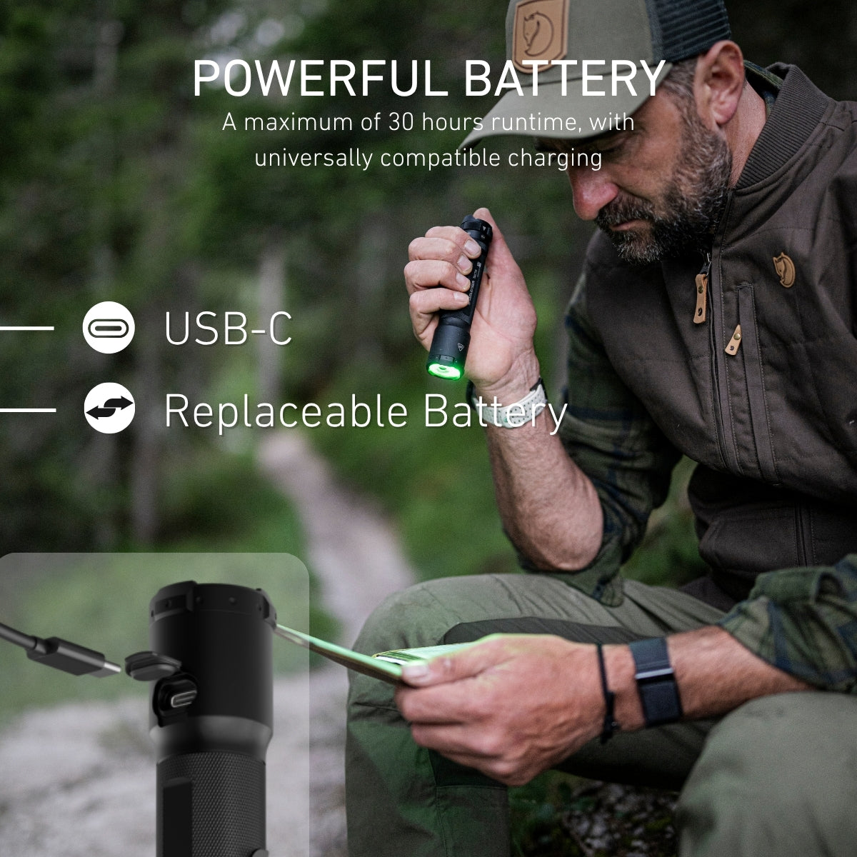 TAC7R RGB Tactical Rechargeable Torch 2026, 3200 Lumens