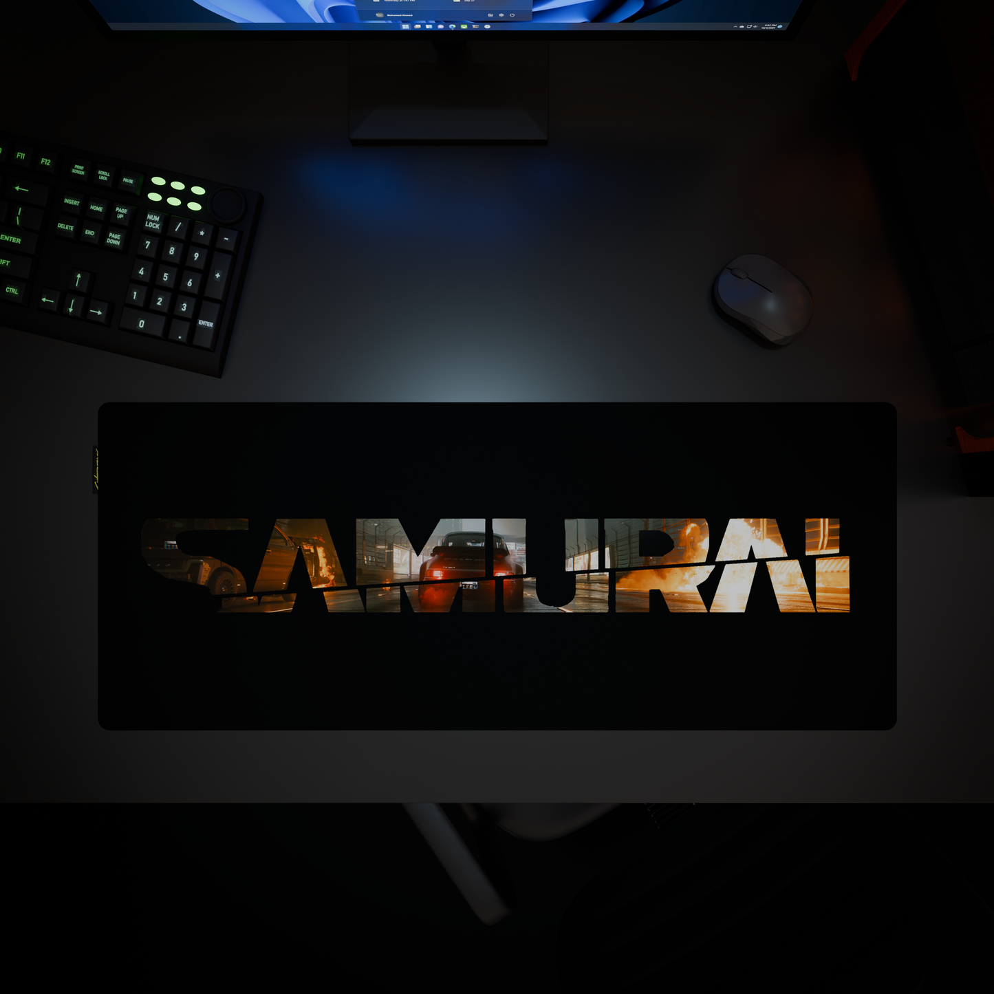 Cyberpunk® 2077 Desk Mat - Johnny Silverhand's Porsche