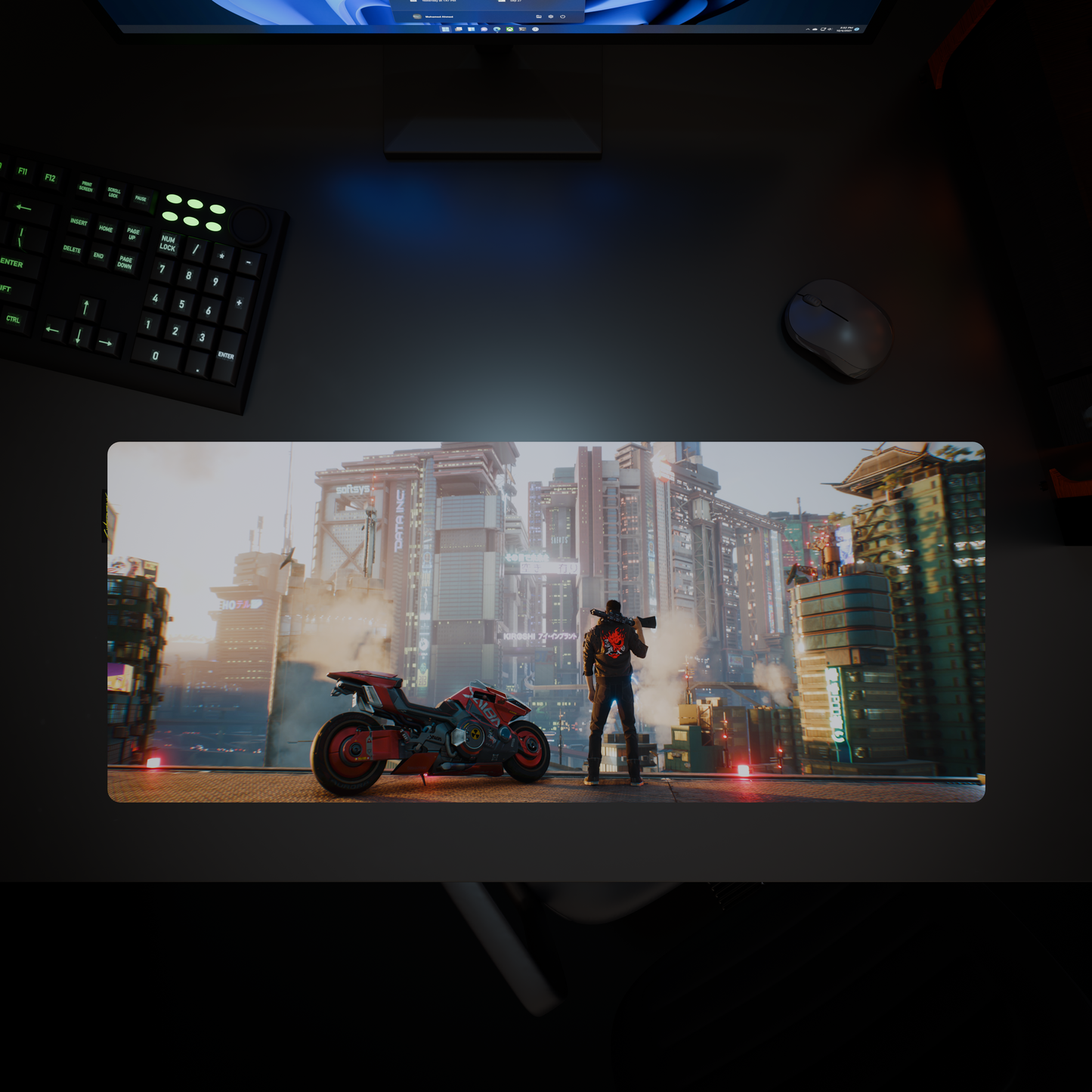 Cyberpunk® 2077 Desk Mat - Night City Views