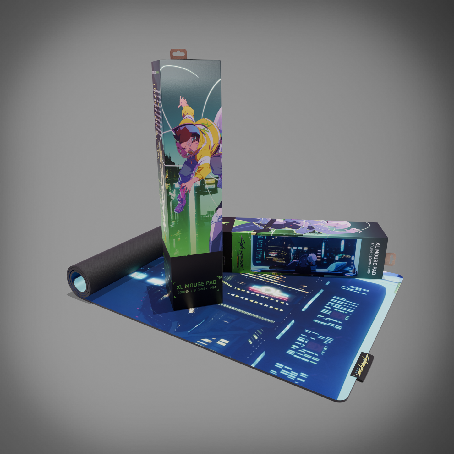 Cyberpunk® Edgerunners Desk Mat - David & Lucy