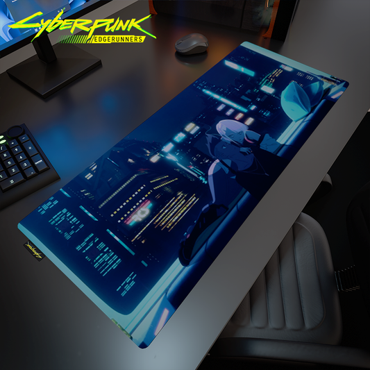 Cyberpunk® Edgerunners Desk Mat - David & Lucy