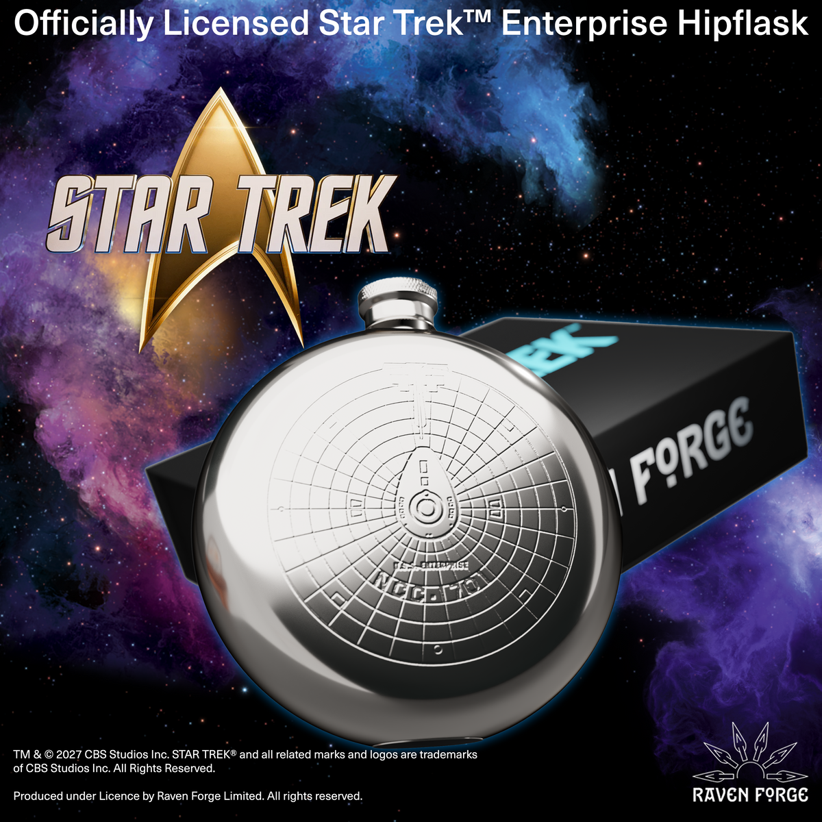 Star Trek Enterprise Hipflask