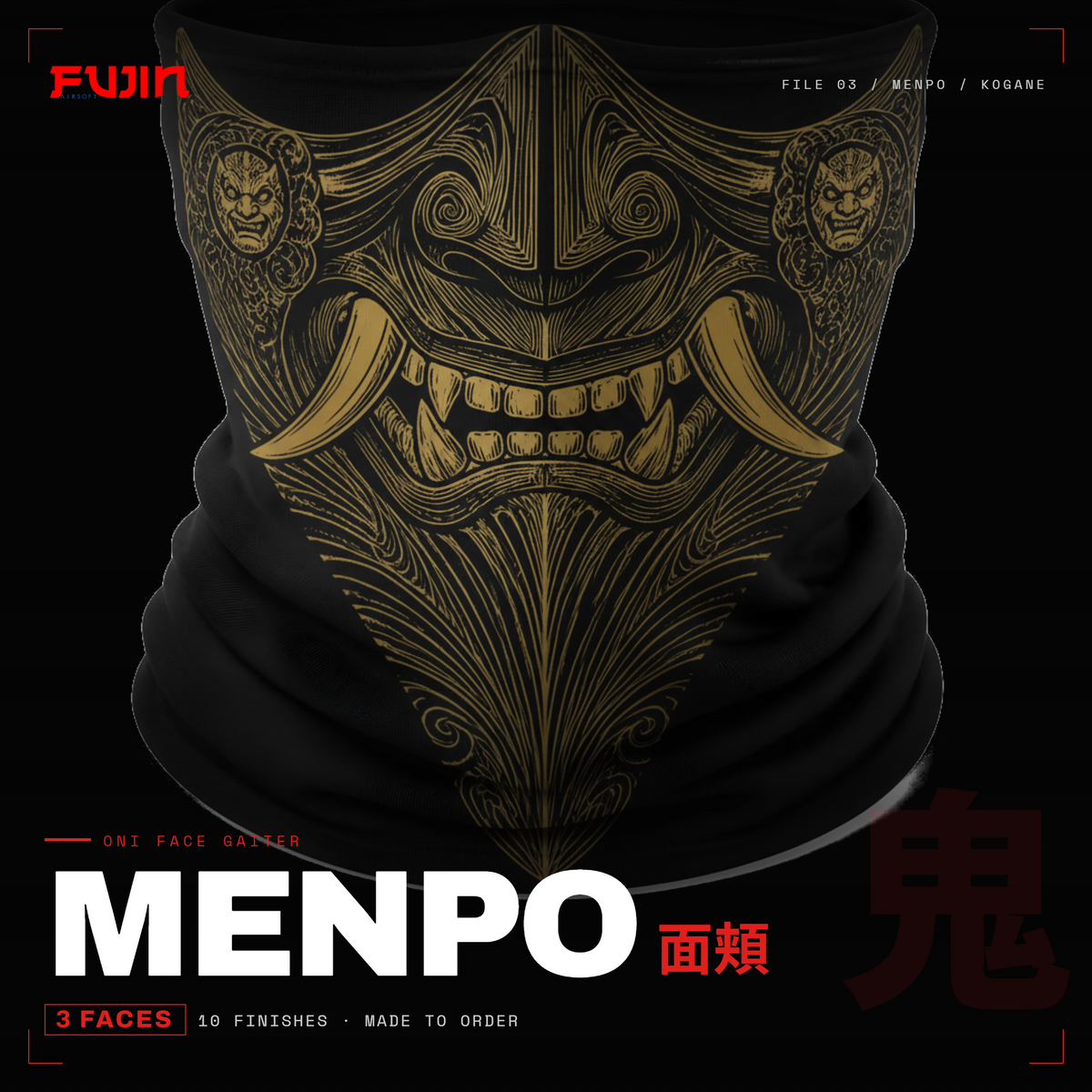 FUJIN MENPO | Oni Face Gaiter