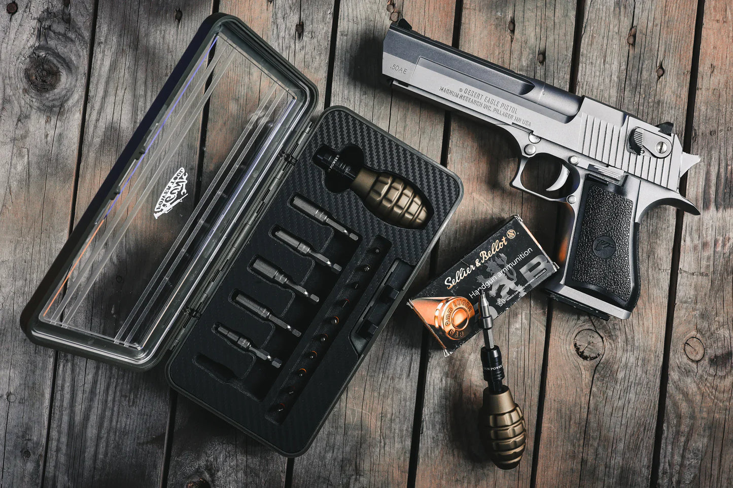 GPT 17-Piece Grenade-Style Airsoft Valve Tool Kit