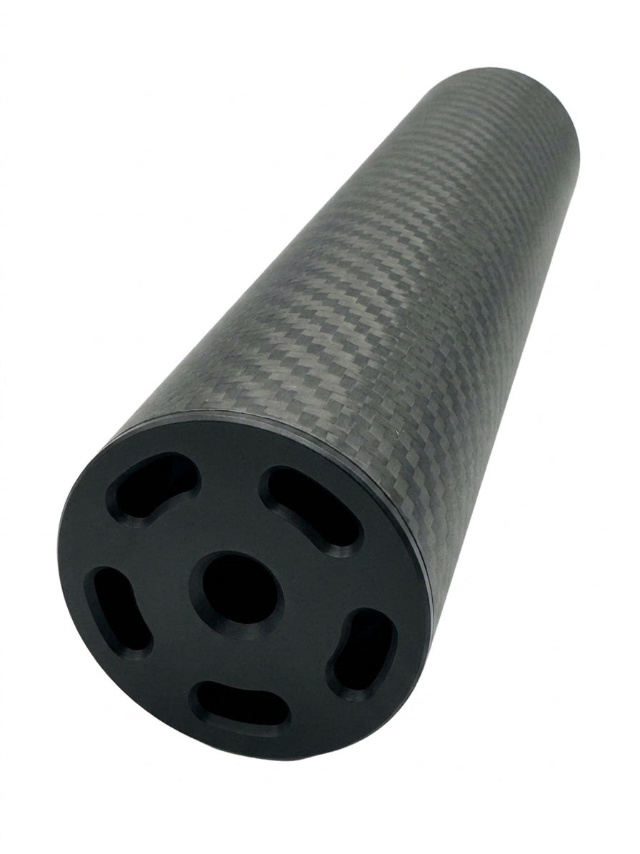 Strike Carbon FAT-CAN Airsoft Suppressor 10" x 50mm