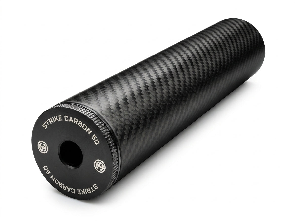 Strike Carbon FAT-CAN Airsoft Suppressor 10" x 50mm