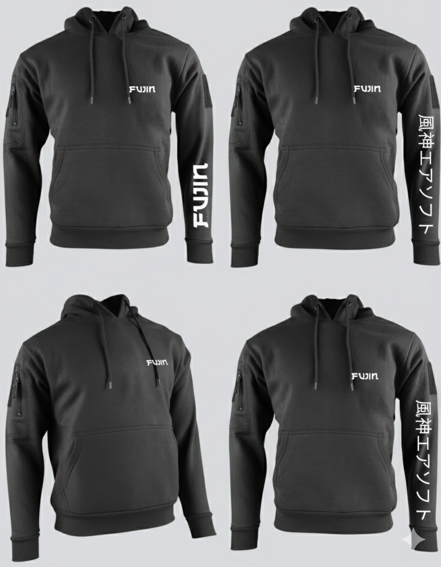 Fujin Tactical Hoodie Shiro / Kuro Edition