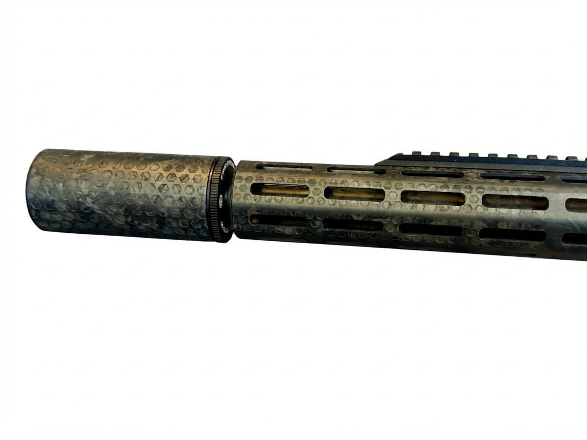 Strike Carbon FAT-CAN Airsoft Suppressor 4" x 50mm HEX