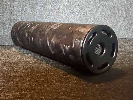 Strike Carbon 50mm wide forged Carbon fat can Airsoft Suppressor 3" 4" 6" 10"