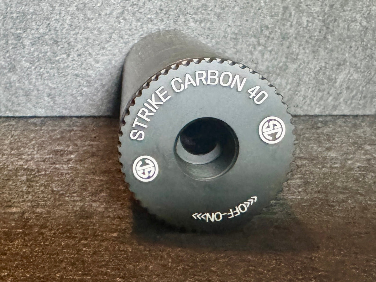 Strike Carbon 50mm wide forged Carbon fat can Airsoft Suppressor 3" 4" 6" 10"
