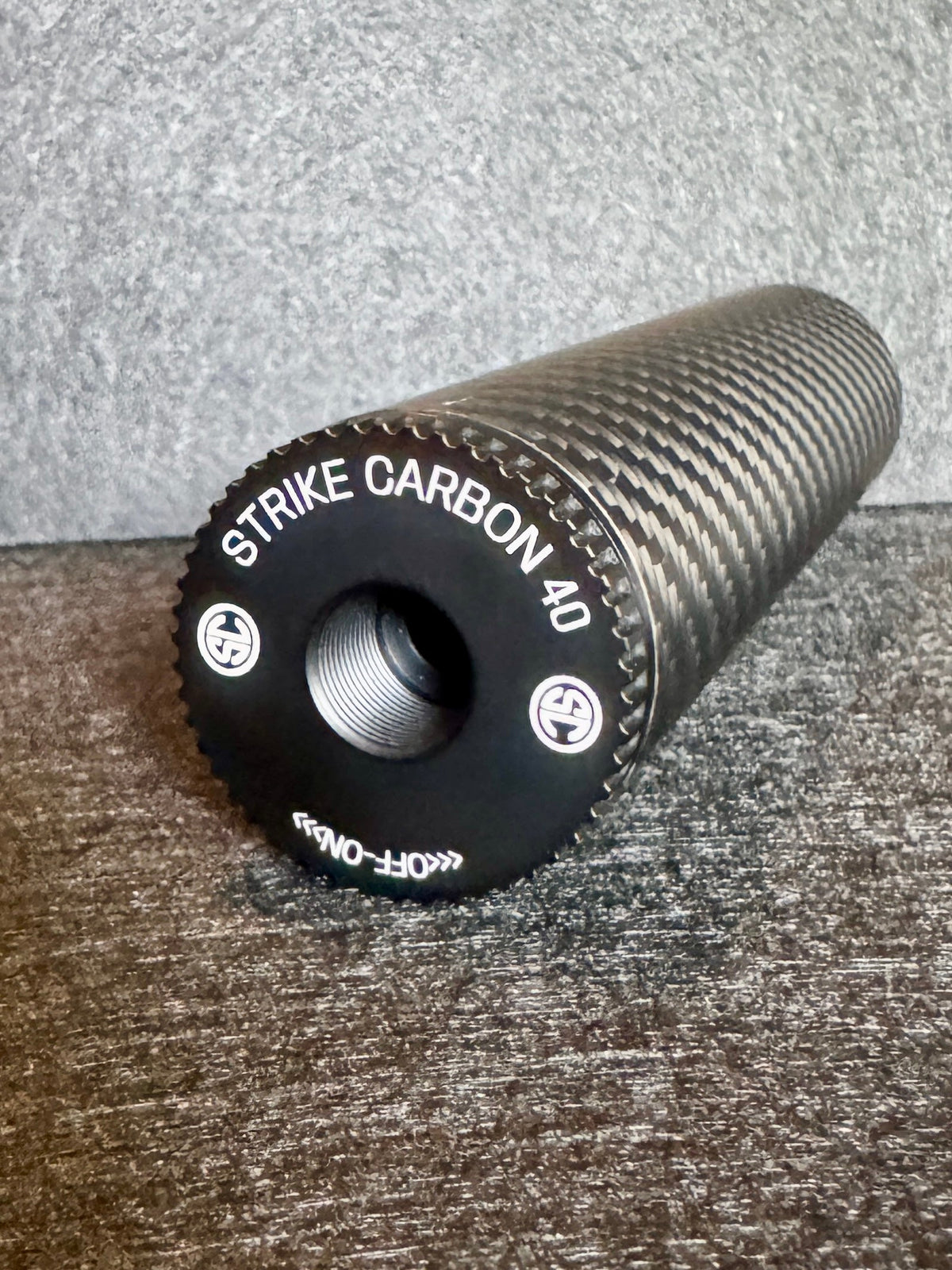 STRIKE CARBON 40MM FORGED AND 3K CARBON SUPPRESSORS 4" AND 6"