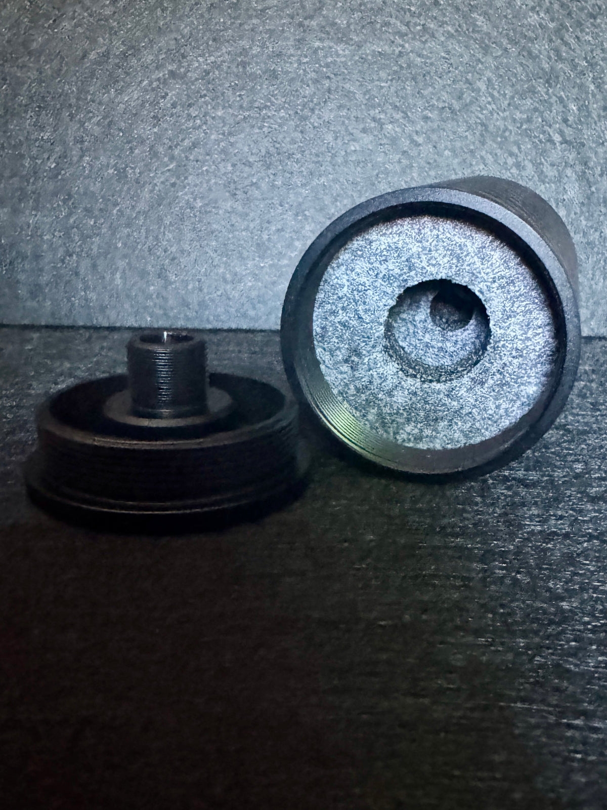 Strike Carbon 50mm wide forged Carbon fat can Airsoft Suppressor 3" 4" 6" 10"