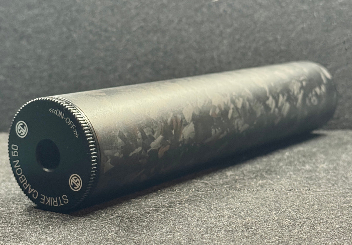 STRIKE CARBON 3K FAT CAN SUPPRESSOR SIZES IN 3" 4" 6" 10"