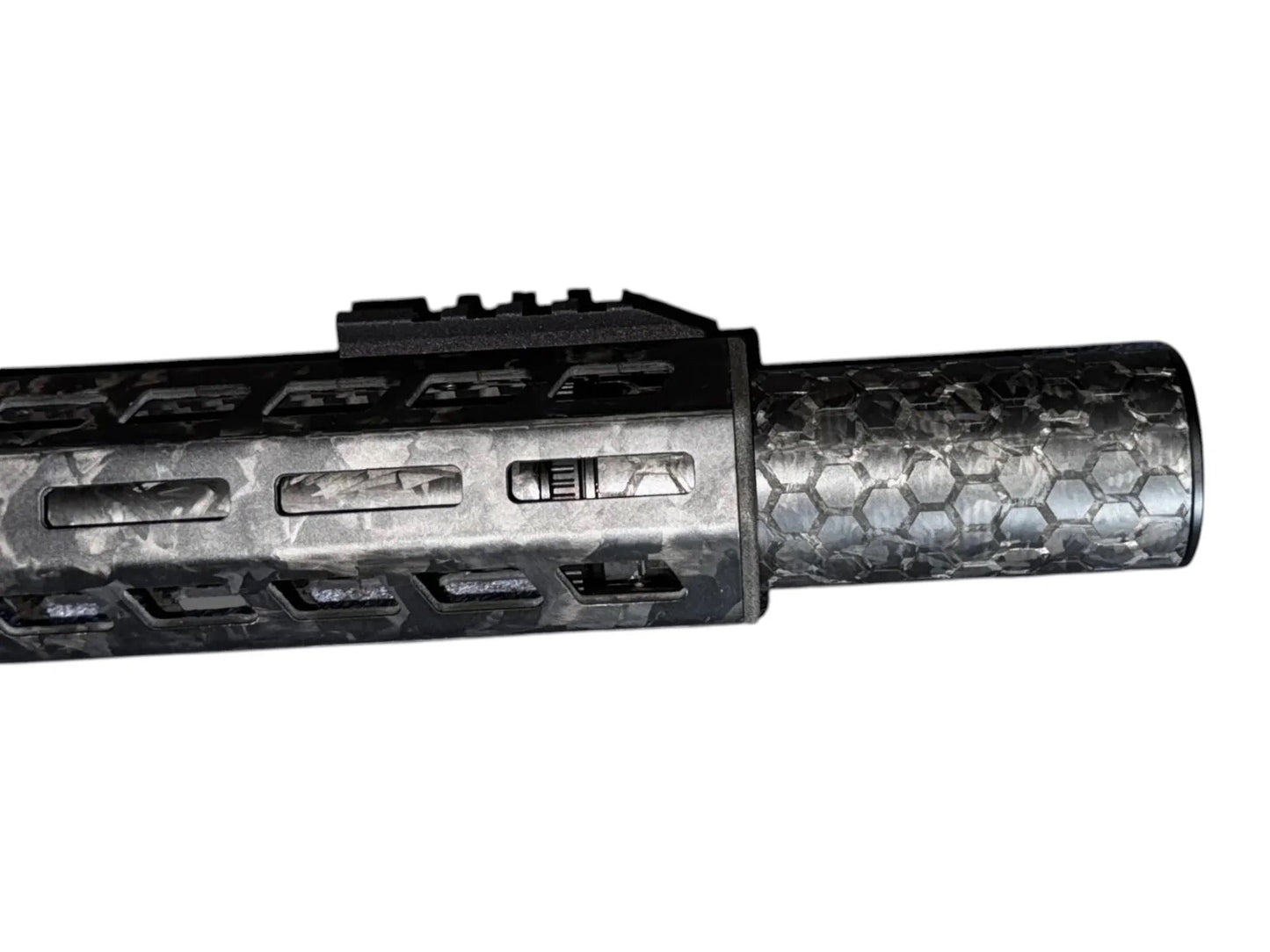 Strike Carbon HEX 40 4" Forged Carbon Airsoft Suppressor