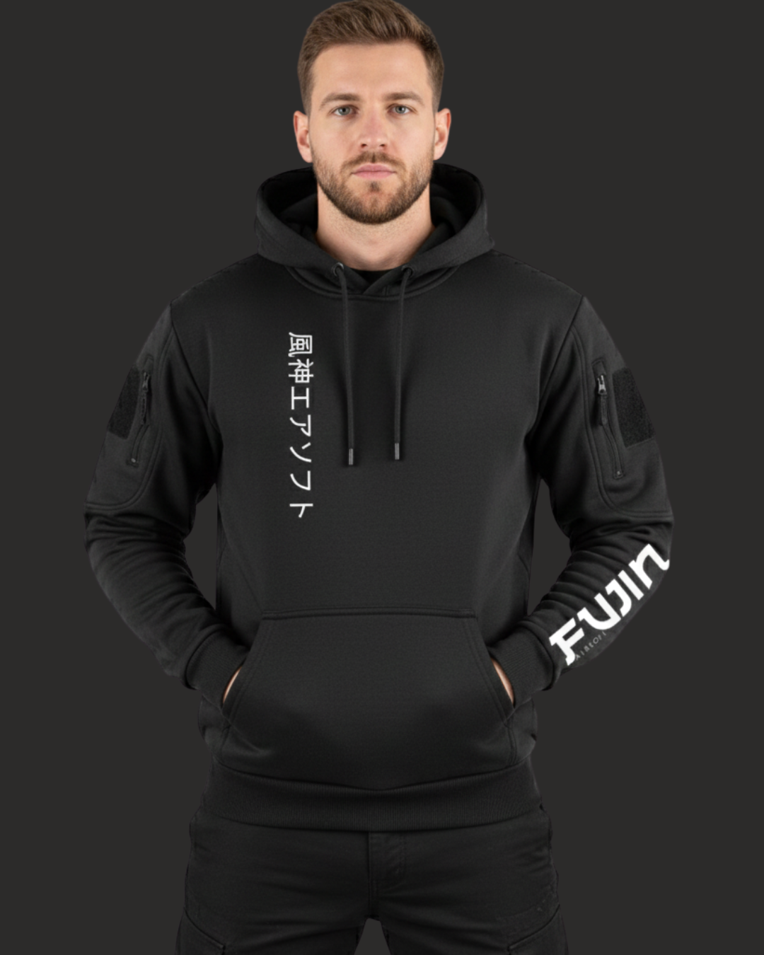 Fujin Tactical Hoodie Shiro / Kuro Edition
