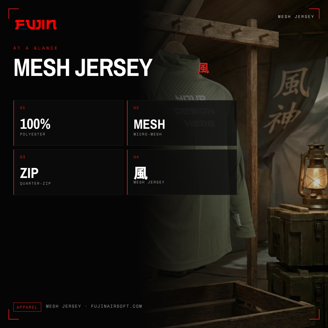 Operator Lightweight Mesh Jersey | Custom Team 1/4 Zip | Breathable Kit