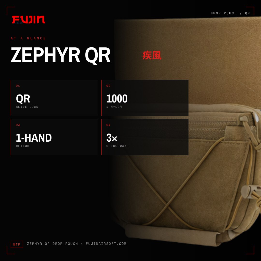 Zephyr QR Drop Pouch
