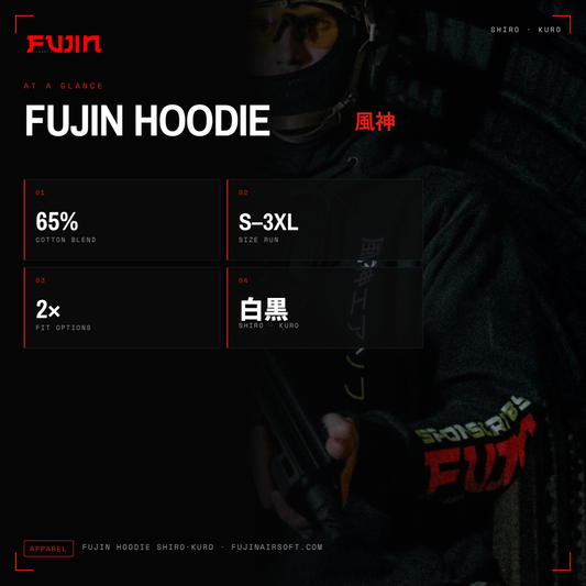 Fujin Hoodie Shiro/Kuro Edition