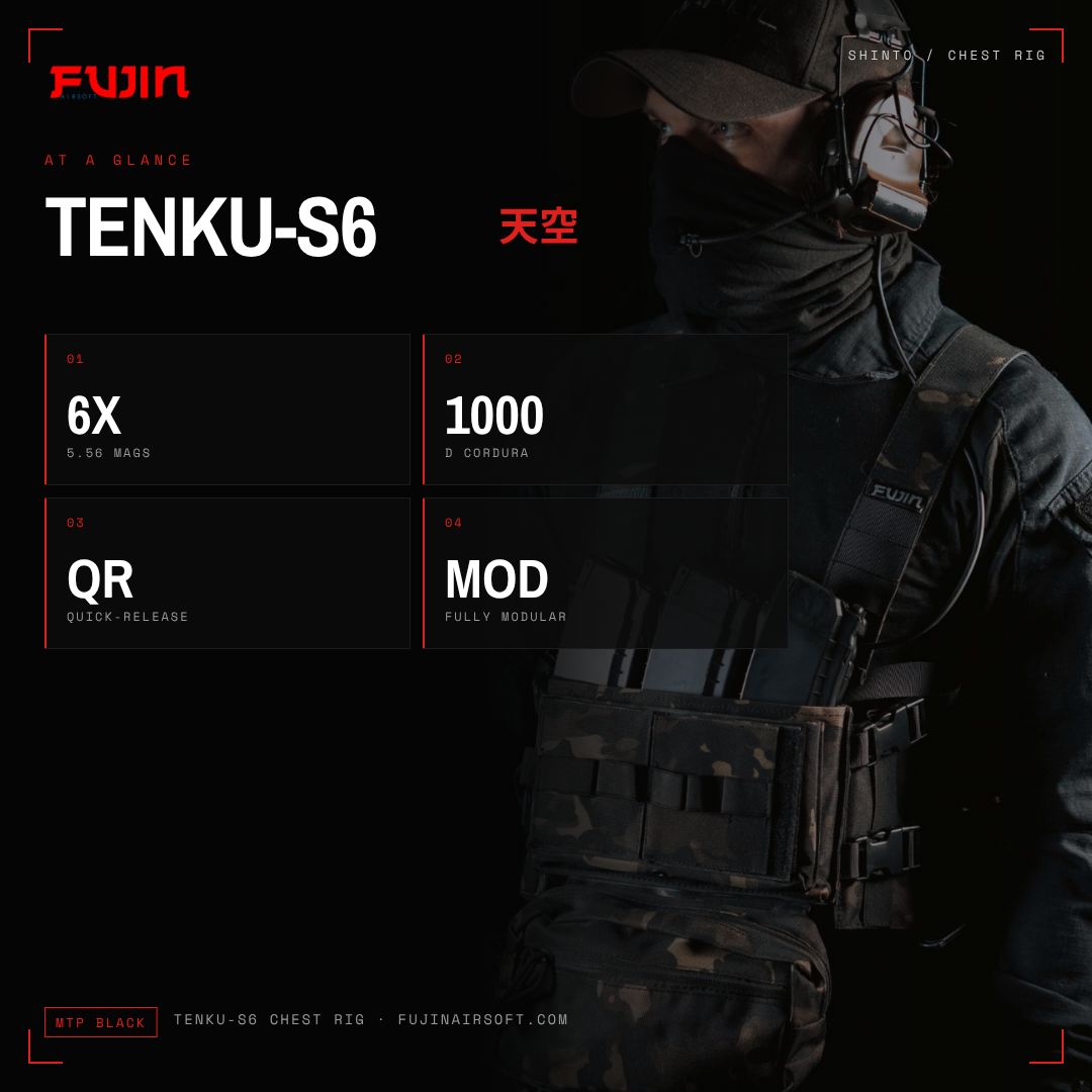 TENKU-S6 Chest Rig – Modular System