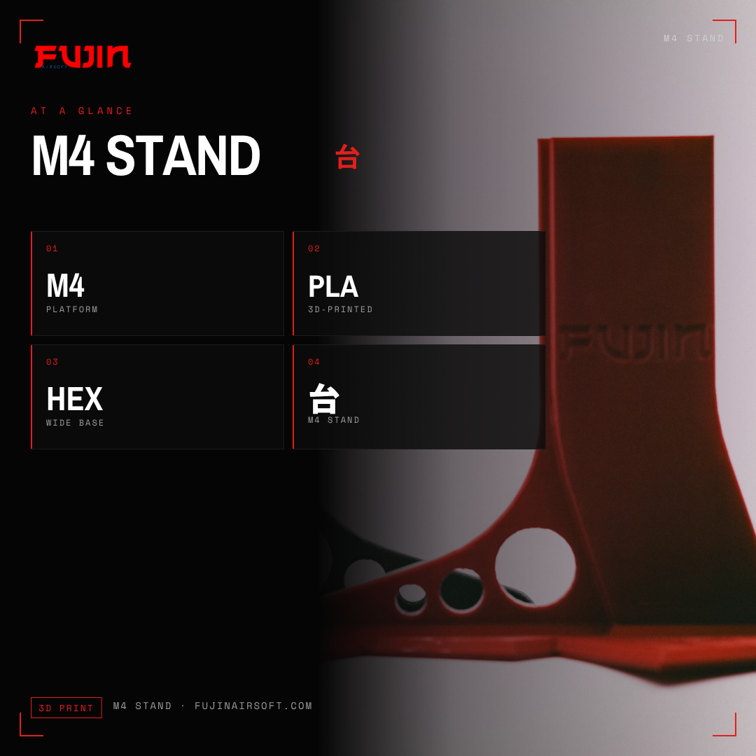 Fujin 3D Printed M4 Stands