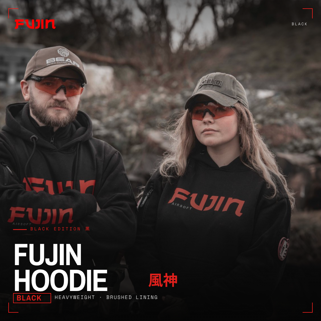 Tactical Airsoft Hoodie | Fujin Logo | Premium Combat Apparel