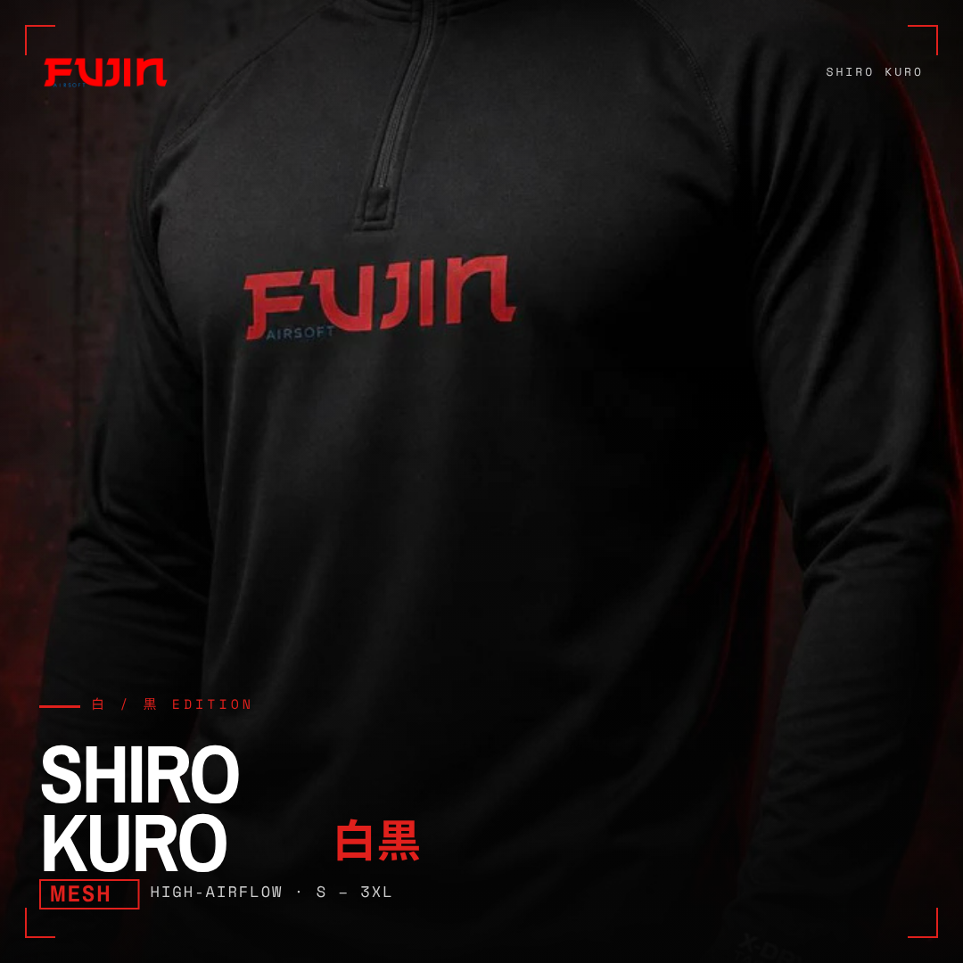 Fujin Tactical Operator Mesh – Shiro / Kuro Edition