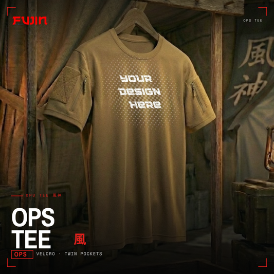 Operator Tactical T-Shirt | Velcro Sleeve & Pockets | Team Gear