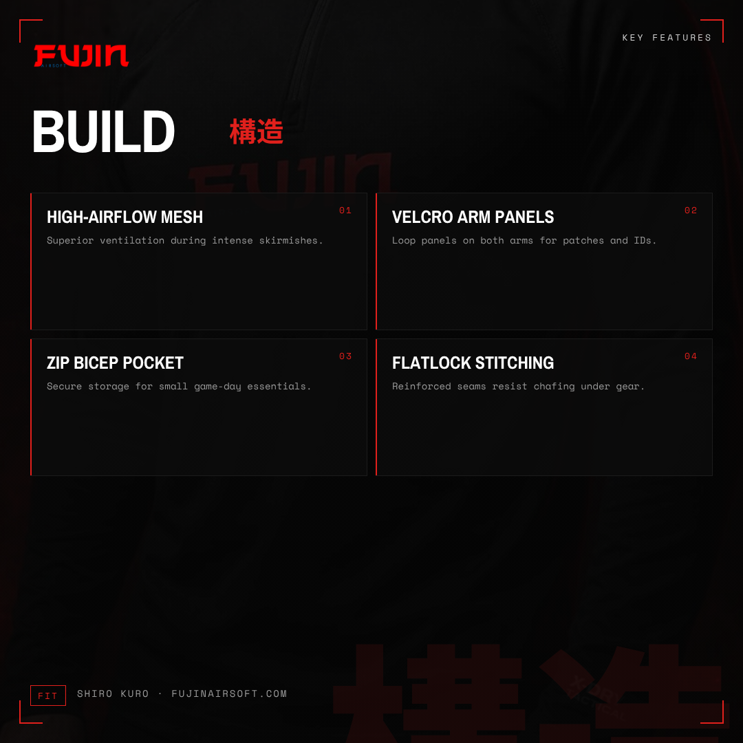 Fujin Tactical Operator Mesh – Shiro / Kuro Edition