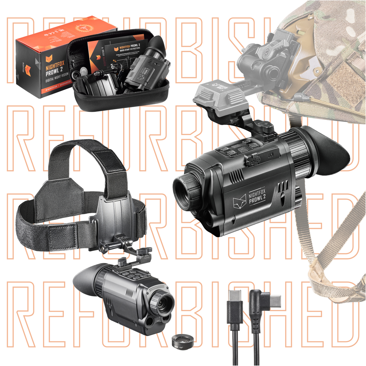 Refurbished Nightfox Prowl 2 Monocular Night Vision Goggles