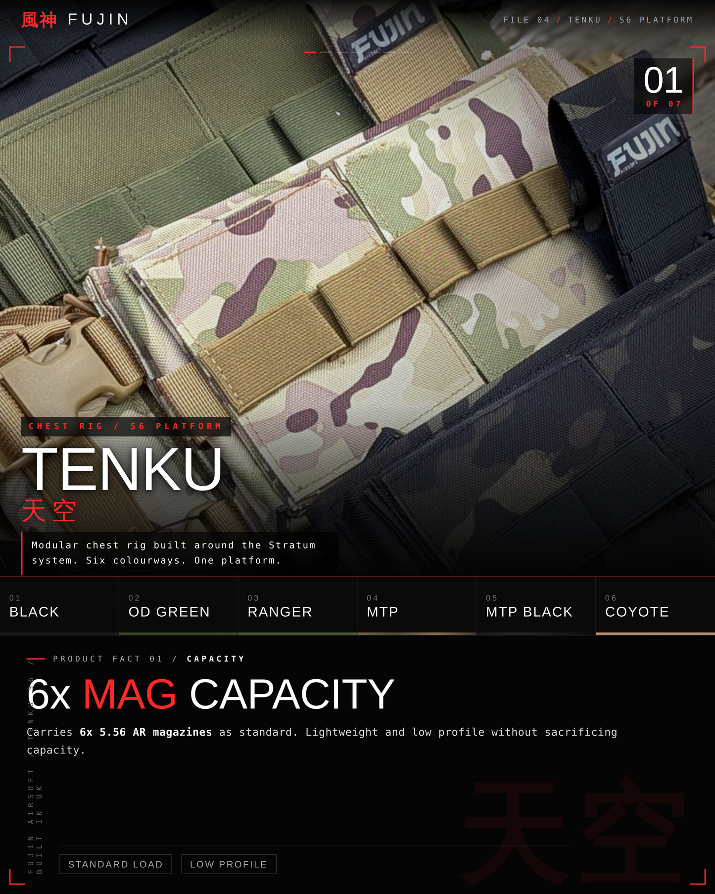 TENKU-S6 Chest Rig – Modular System