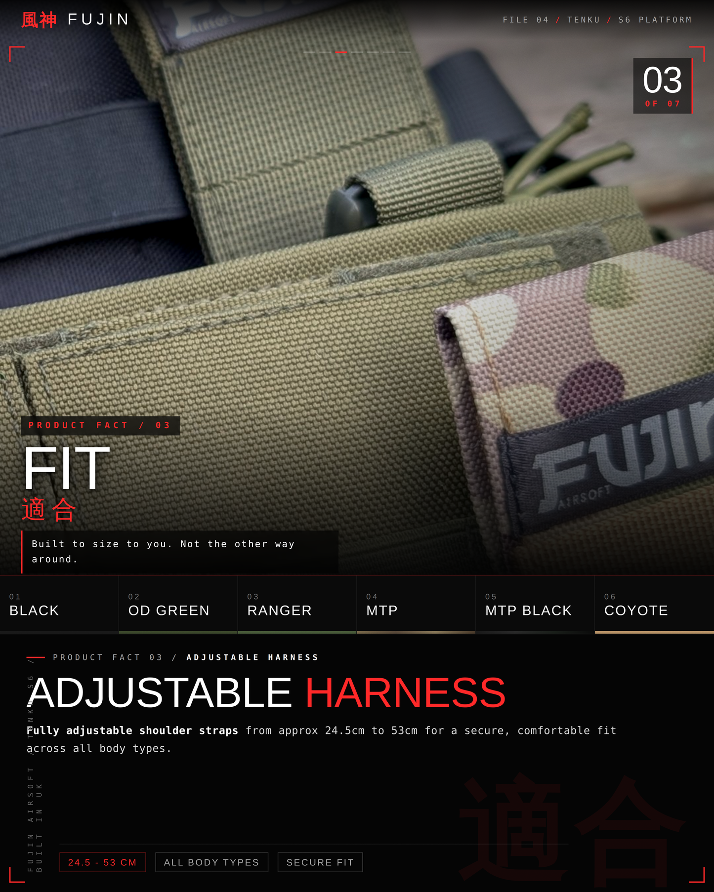TENKU-S6 Chest Rig – Modular System