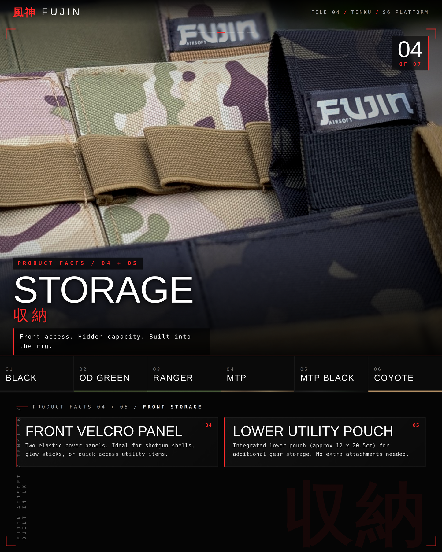 TENKU-S6 Chest Rig – Modular System