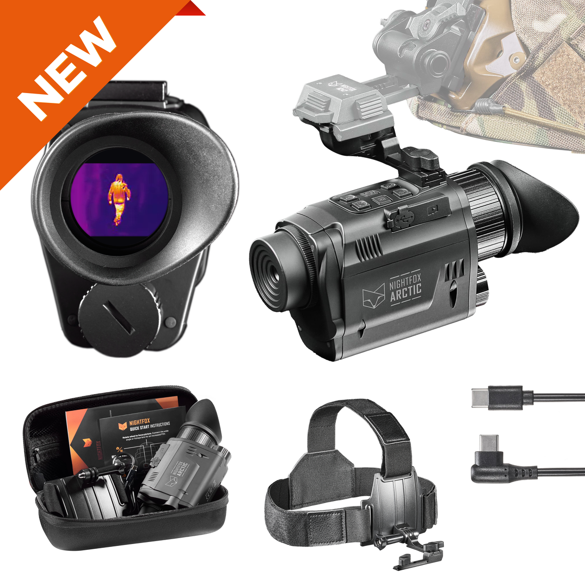 Nightfox Arctic Head-Mounted Thermal Monocular