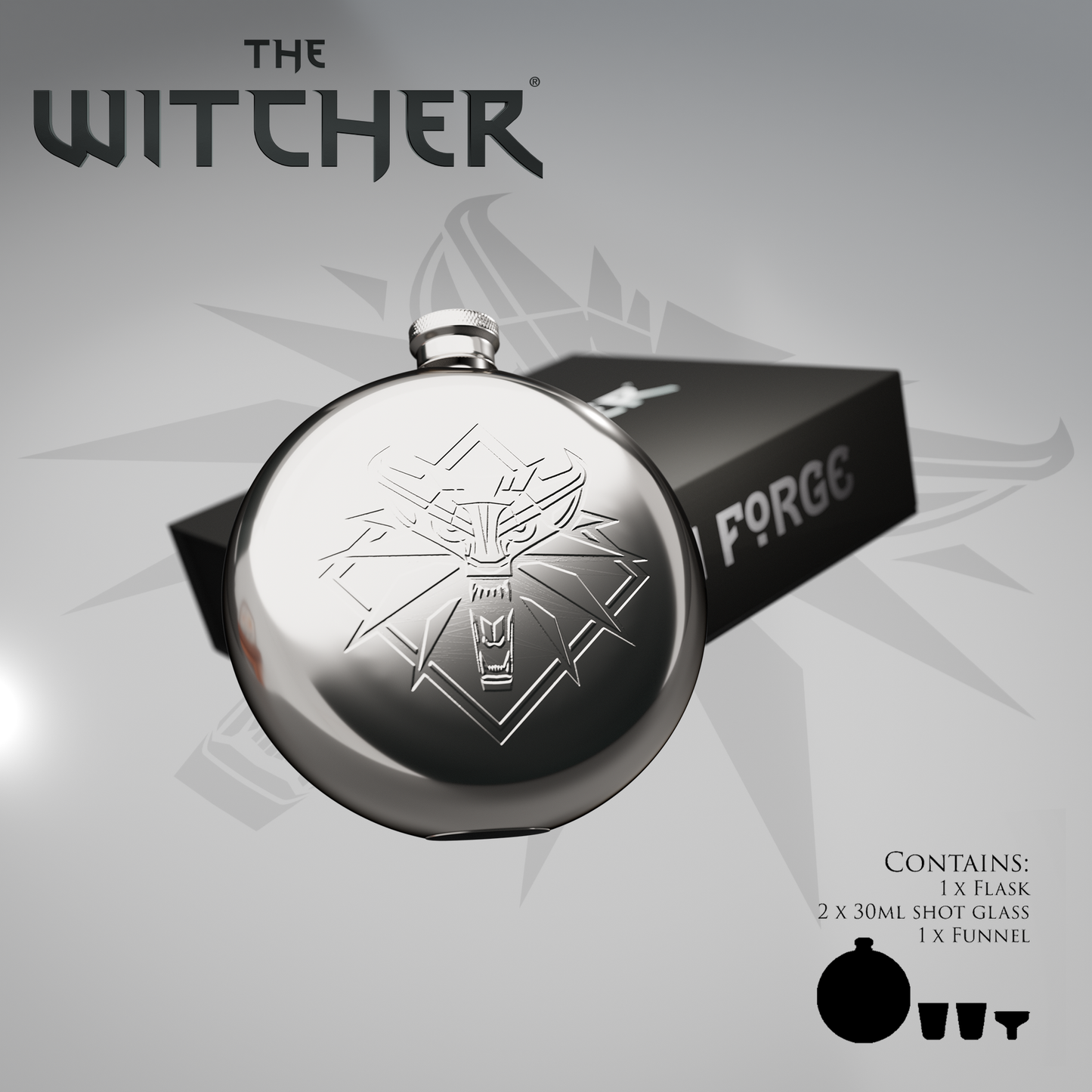 The Witcher Hip Flask Gift Set