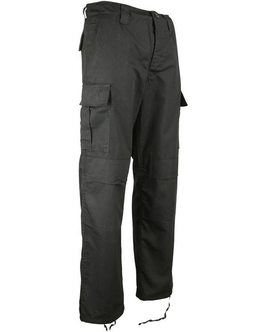 BDU Ripstop Mens Black Tactical Combat Trousers