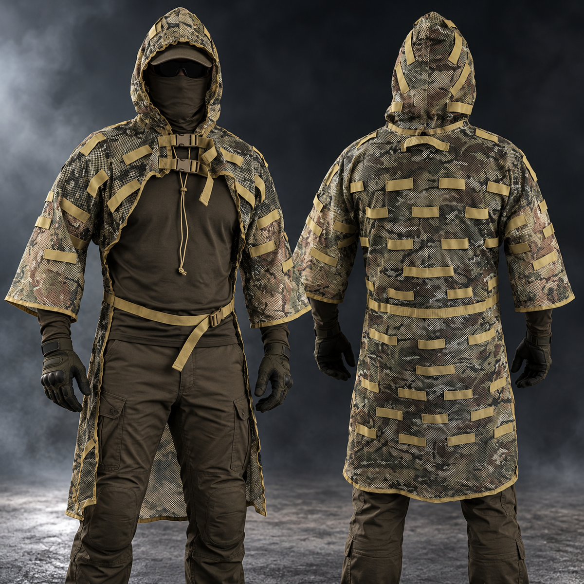 BTP Ghillie Suit Concealment Vest | Customisable Airsoft Ghillie Base
