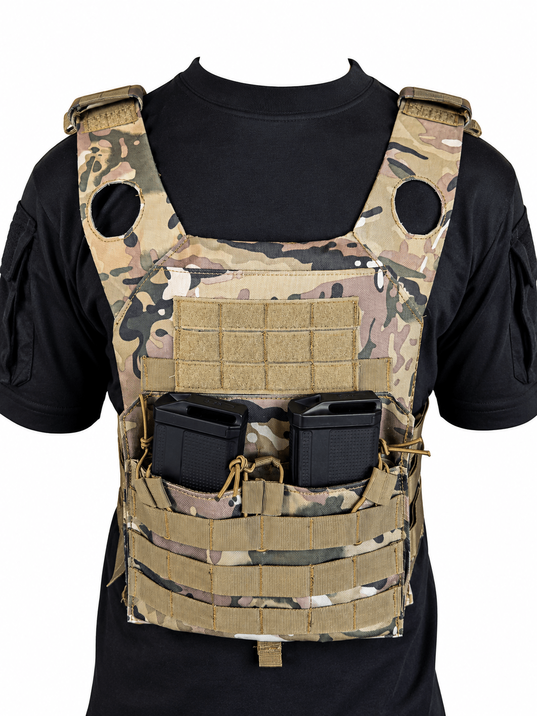 Camo Chest Rig Plate Carrier Vest