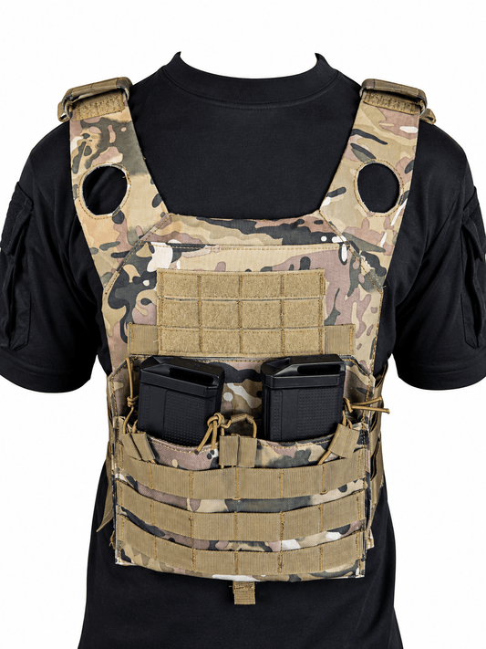 Camo Chest Rig Plate Carrier Vest