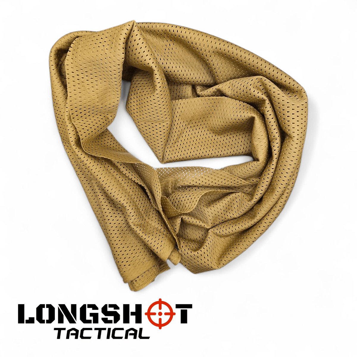 Camo Mesh Scrim Tactical Neck Scarf - Lightweight Hunting & Airsoft Scarf