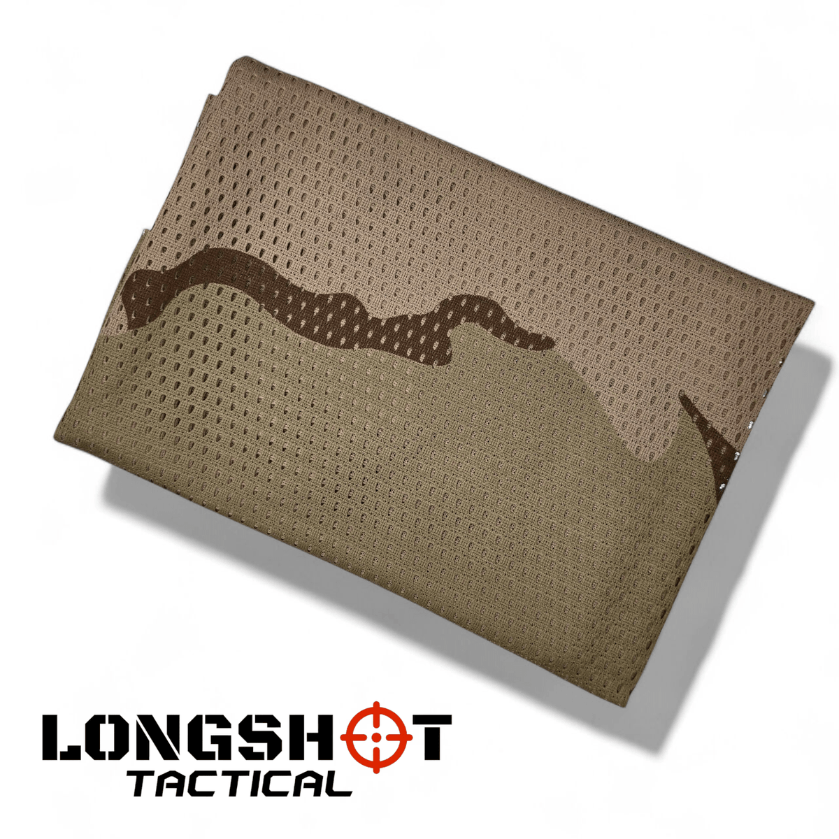 Camo Mesh Scrim Tactical Neck Scarf - Lightweight Hunting & Airsoft Scarf