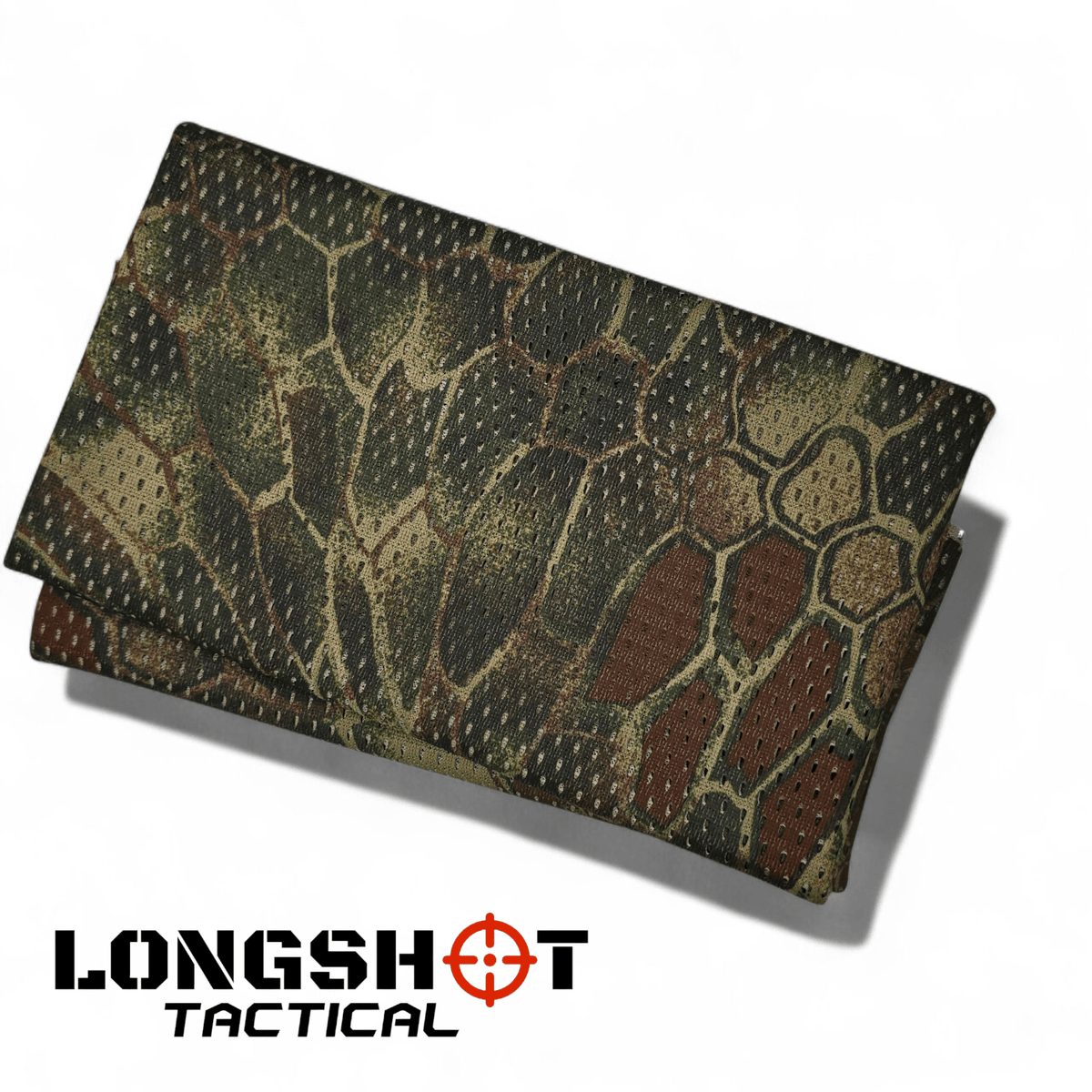 Camo Mesh Scrim Tactical Neck Scarf - Lightweight Hunting & Airsoft Scarf