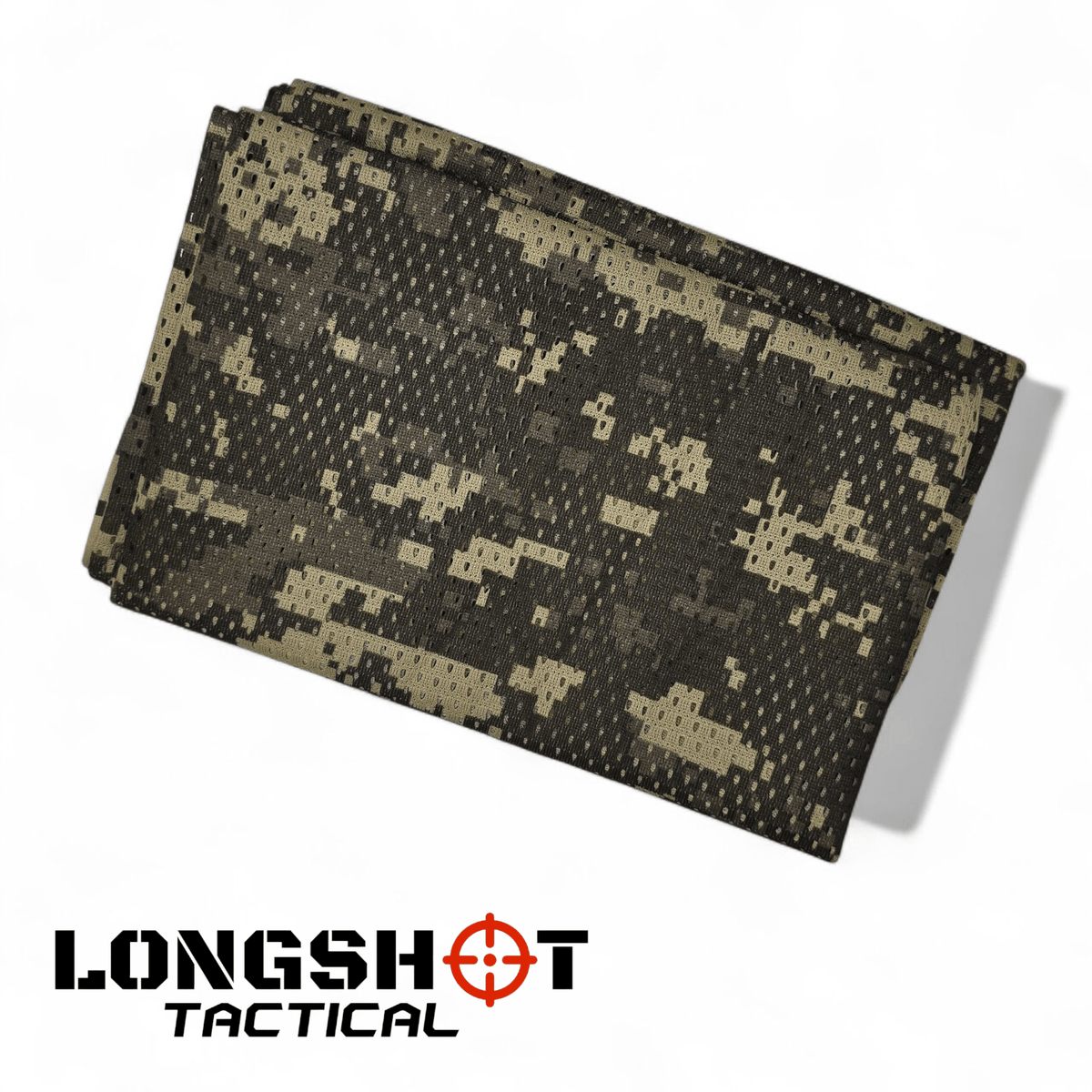 Camo Mesh Scrim Tactical Neck Scarf - Lightweight Hunting & Airsoft Scarf